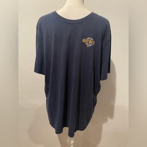 NIKE NSW World Just Do It Logo Short Sleeve Shirt Navy Blue XXL